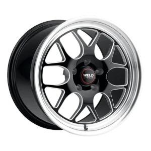 Weld Street Performance Solana Drag Wheels Rims 15x10 5x120 Gloss Black Milled 45mm | S160B0022P45