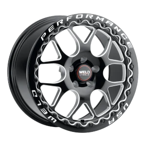 Weld Street Performance Solana Beadlock Wheels Rims 15x10 5x114.3 Gloss Black Milled 25mm | S910B0067P25