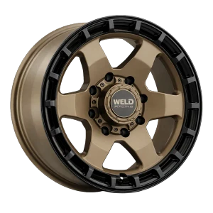 Weld Off-Road Ridge Wheels Rims 20x9 8x170 Satin Bronze w/ Satin Black Ring 0mm | W15009017500