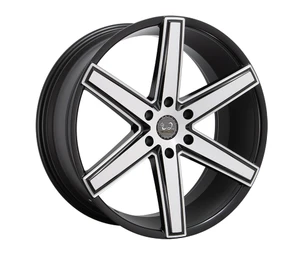 U2 U2-56-M Wheels Rims 24x9.5 6x139.7 Gloss Black Machined w/ Milled Accents 30mm | WU2W056S47O18P024F520C16