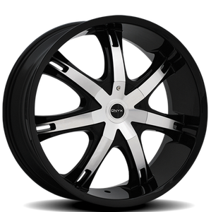 Onyx 907 Wheels Rims 28x9.5 Blank Custom Drilled Gloss Black Machined 10mm | 90728950ZZ10DBMB00