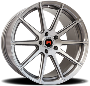 Rennen FT10 Wheels Rims 19x12 Blank Custom Drilled Silver Brushed 46mm | F1019120ZZ46HSXSXC
