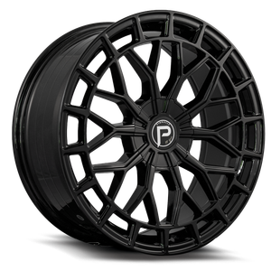 Pinnacle Vector FF P332 Wheels Rims 20x8.5 5x114.3 5x120 Gloss Black 35mm | P332205120FF-35GB