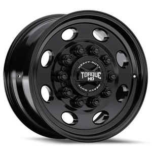 Torque Dually TW646F Titan Wheels Rims 20x10 10x225 Satin Black 61mm | TW646F-20102504+61.2