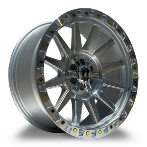 Full Throttle FT12 Wheels Rims 18x9 6x114.3 6x139.7 Silver Machined 0mm | FT12189121141390SMF