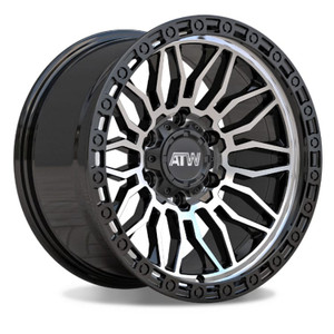 ATW Nile Wheels Rims 17x9 6x120 Gloss Black Machined 0mm | NIL1795122