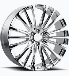 Replica C60 Wheels Rims 24x10 6x139.7 Chrome 28mm | REPC60241061397+28D-C
