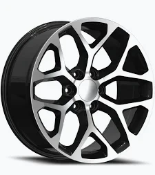 Replica G09 Wheels Rims 22x9 6x139.7 Gloss Black Machined 24mm | REPG092296139+24D-A2