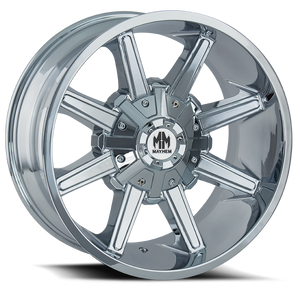 DOORBUSTER PRICING! - Mayhem Arsenal Wheel 18x9 5x114.3 & 5x127 Chrome -12mm | 8104-8956C