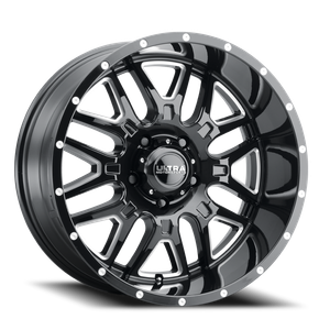Ultra 203Bm Hunter Wheel 18x9 5x127 Gloss Black w/ Cnc Milled Accents -12mm | 203-8973BM12