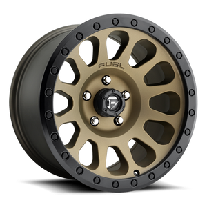 Fuel D600 Vector Wheel 17x8.5 6x139.7 Matte Bronze With Black Ring 7mm - FREE T-SHIRT INCLUDED! | D60017858350