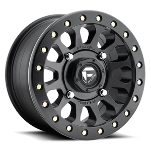 Fuel D920 Vector Beadlock Atv Utv Wheel 14x7 4x137 Matte Black 38mm - FREE T-SHIRT INCLUDED! | D9201470A655