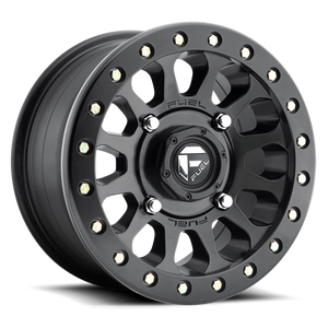 Fuel D920 Vector Beadlock Atv Utv Wheel 15x7 4x156 Matte Black 13mm - FREE T-SHIRT INCLUDED! | D9201570A545