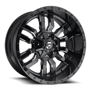 Fuel D595 Sledge Wheel 18x9 5x114.3 & 5x127 Gloss Black Milled -12mm - FREE T-SHIRT INCLUDED! | D59518902645