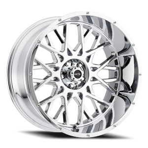 Vision Rocker 412 Wheel 24x12 6x139.7 Chrome -51mm - MINIMUM PURCHASE OF 4 WHEELS | 412-24283C-51