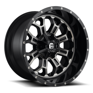 Fuel D561 Crush Wheel 20x10 5x114.3 & 5x127 Gloss Black Machined Face With Double Dark Tint -18mm - FREE T-SHIRT INCLUDED! | D56120002647