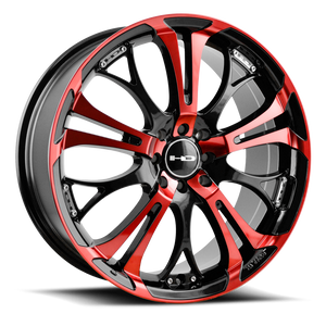 Hd Spinout Wheel 17x7 4x100 & 4x114.3 Red 40mm | SO17700140BK-R