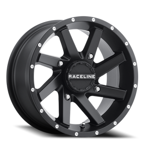 DOORBUSTER PRICING! - Raceline A82B Twist Atv- Atv Utv Wheel 14x7 4x110 Black 52mm - FREE T-SHIRT INCLUDED! | A82B-47011-52