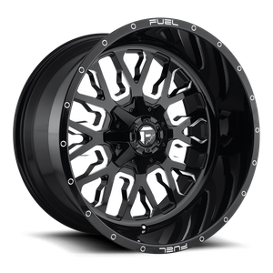 Fuel D611 Stroke Wheel 20x10 8x180 Gloss Black Milled -18mm | D61120001847