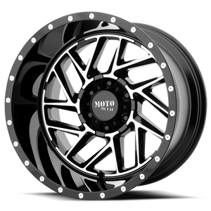 Moto Metal Mo985 Breakout Wheel 20x9 5x139.7 Gloss Black Machined 0mm - FREE T-SHIRT INCLUDED! | MO98529085300