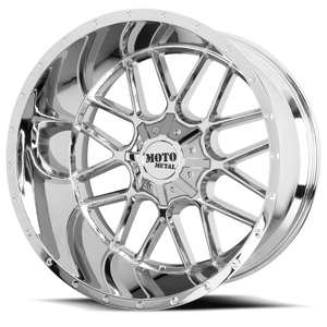 Moto Metal Mo986 Siege Wheel 20x12 6x135 & 6x139.7 Chrome -44mm - FREE T-SHIRT INCLUDED! | MO98621267244N