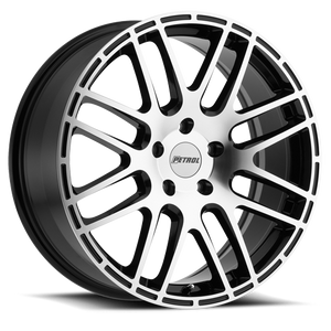 Petrol P6A Wheel 18x8 5x105 Gloss Black w/ Machined Cut Face 40mm | 1880P6A405105B72