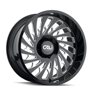 Cali Off-Road Switchback Wheels Rims 20x9 8x180 Gloss Black Milled 0mm | 9108-2978BM