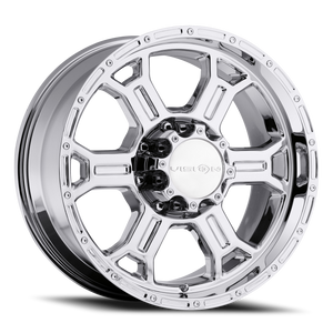 Vision Raptor 372 Wheel 16x8 8x165.1 Chrome -6mm | 372-6881C-6