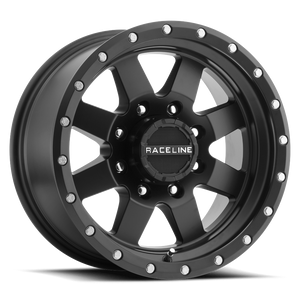Raceline 935B Defender Wheels Rims 16x6.5 6x130 Satin Black 45mm | 935B-66563+45