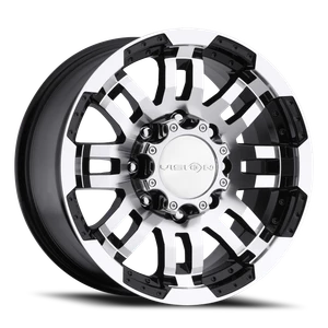 Vision Warrior 375 Wheel 16x8 8x165.1 Gloss Black Machined Face -6mm | 375-6881GBMF-6