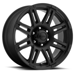 Ultra 226Sb Machine Wheels Rims 17x8.5 5x127 Satin Black W/ Gloss Black Logo 10mm | 226-7873SB+10