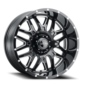 Ultra 203Bm Hunter Wheel 20x9 5x150 Gloss Black w/ Cnc Milled Accents 18mm | 203-2950BM+18