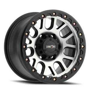 Vision Nemesis 111 Wheel 17x9 6x139.7 Matte Black Machined Face -12mm | 111-7983MF-12
