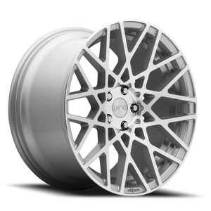 Rotiform R110 Blq Wheel 18x8.5 5x114.3 Gloss Silver Machined 38mm - FREE T-SHIRT INCLUDED! | R110188565+38