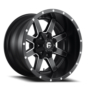 Fuel D538 Maverick Wheel 20x10 5x139.7 & 5x150 Matte Black Milled -18mm - FREE T-SHIRT INCLUDED! | D53820007047