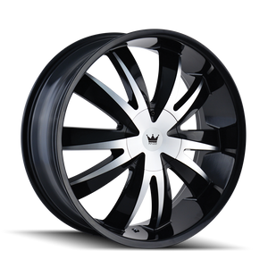 Mazzi Edge Wheels Rims 20x8.5 5x110 5x115 Gloss Black Machined 35mm | 337-2811B