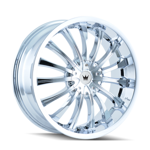Mazzi Hype Wheels Rims 18x7.5 5x112 5x120 Chrome 40mm | 351-8709C