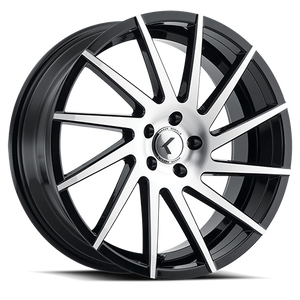 DOORBUSTER PRICING! - Kraze Kr181 Spinner Wheel 22x8.5 5x112 Gloss Black Machined 40mm | KR181-22845BM40