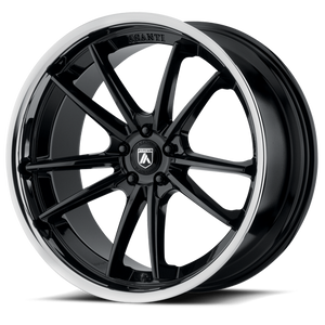 Asanti Abl-23 Sigma Wheel 20x9 5x114.3 Gloss Black w/ Chrome Lip 35mm - FREE T-SHIRT INCLUDED! | ABL23-20901235BK