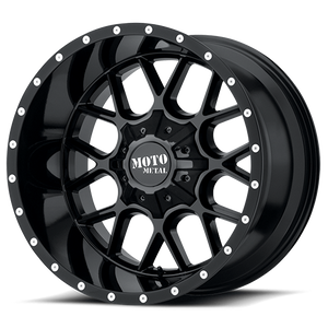 Moto Metal Mo986 Siege Wheel 22x10 6x135 & 6x139.7 Gloss Black -18mm - FREE T-SHIRT INCLUDED! | MO986220673A18N