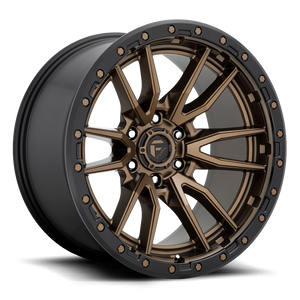 Fuel D681 Rebel Wheel 20x9 6x139.7 Matte Bronze With Black Ring 1mm - FREE T-SHIRT INCLUDED! | D68120908450