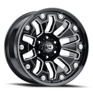 Vision Armor 362 Wheel 18x9 5x114.3 Gloss Black Milled Spoke 12mm | 362-8965GBMS12