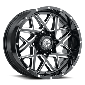Scorpion Sc28 Wheel 20x10 6x139.7 Black Milled -19mm | SC28-2010639-19ML
