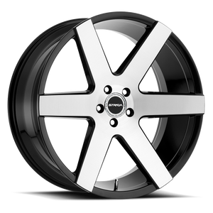 DOORBUSTER PRICING! - Strada S60 Coda Wheel 22x9.5 6x139.7 Gloss Black Machined 24mm - FREE T-SHIRT INCLUDED! | S60263924GBM