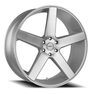 DOORBUSTER PRICING! - Strada S35 Perfetto Wheel 22x9.5 6x139.7 Silver Machined 24mm - FREE T-SHIRT INCLUDED! | S35263924DSM