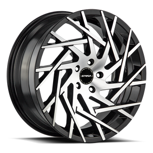 DOORBUSTER PRICING! - Strada S64 Nido Wheel 24x9.5 6x139.7 Gloss Black Machined 24mm - FREE T-SHIRT INCLUDED! | S64463924GBM