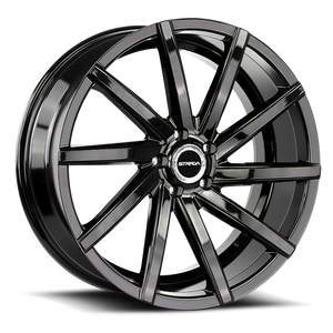 DOORBUSTER PRICING! - Strada S41 Sega Wheel 22x9 5x114.3 Gloss Black 35mm - FREE T-SHIRT INCLUDED! | S41251435GB