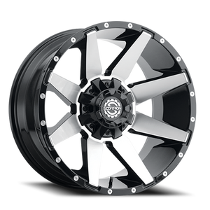 Scorpion Sc31 Wheel 22x14 8x165.1 Black Machined -76mm - MINIMUM PURCHASE OF 4 WHEELS | SC31-2214865-76BM