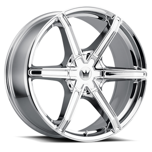 DOORBUSTER PRICING! - Mazzi Stilts Wheel 24x9.5 5x115 & 5x120 Chrome 18mm | 371-24918C