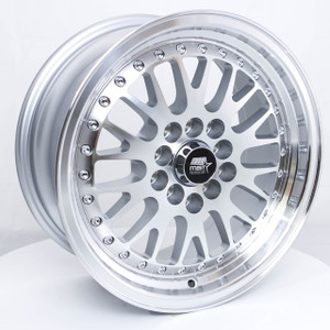 Mst Mt10 Wheels Rims 16x8 4x100 4x114.3 Silver W/ Machined Face 20mm | 10-6816-20-SILF
